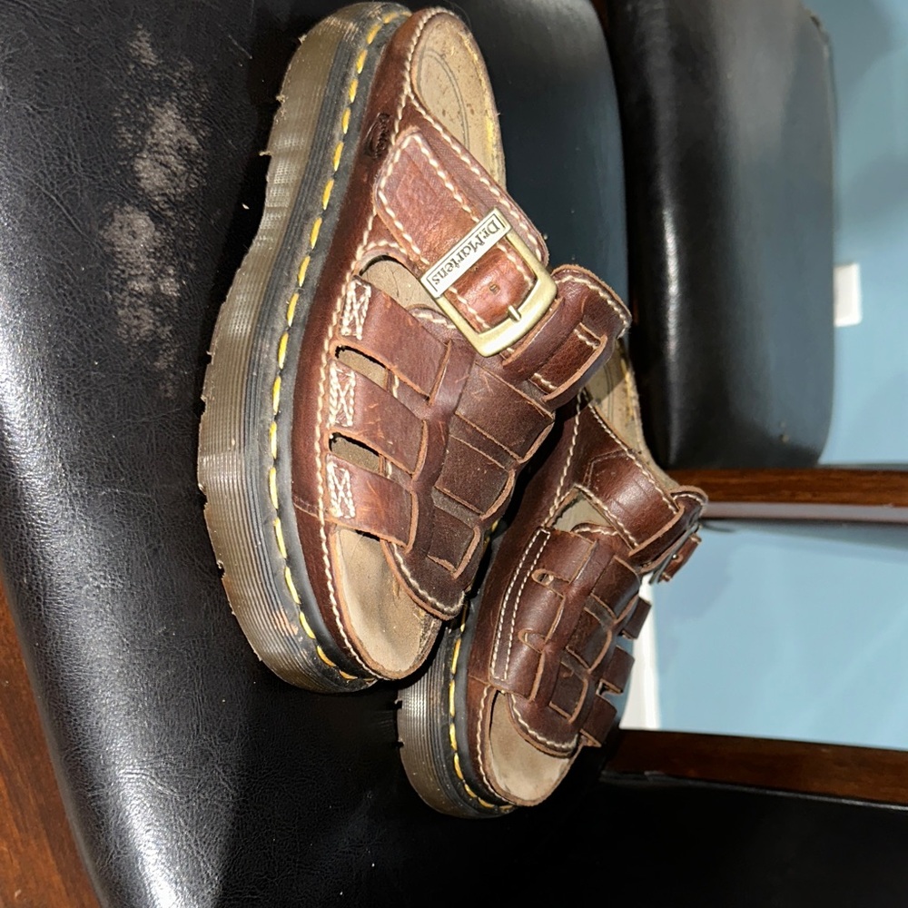 Dr. Martens Chestnut Leather Sandals